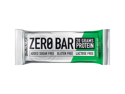 Baltyminis batonėlis BioTechUSA  Zero Bar, šokoladinis, su lazdyno riešutais, 50 g