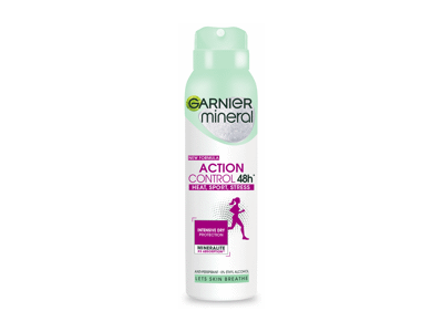 Moteriškas purškiamasis dezodorantas GARNIER ACTION, 150 ml
