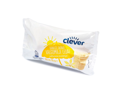 Vanilės skonio valgomieji ledai CLEVER, 120 ml
