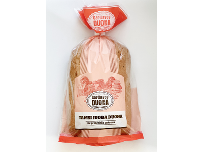 Tamsi duona be cukraus, raikyta, 600g (M)