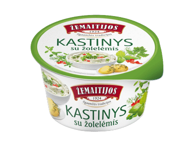 ŽEMAITIJOS kastinys su žolelėmis, 43 % rieb., 200 g
