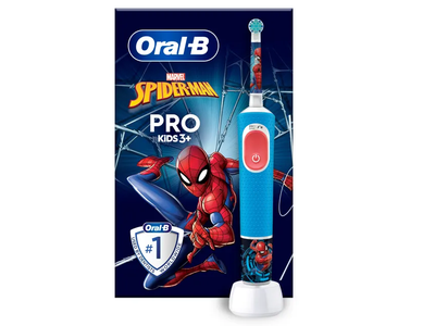 Elektrinis dantų šepetėlis ORAL-B Vitality Pro Kids (3+ metų), Spiderman, 1 vnt.
