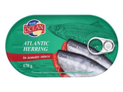 Silkė pomidorų padaže WIDE OCEAN, 170 g