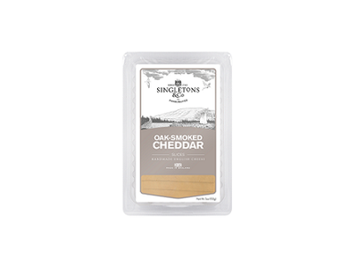 Čederio sūris SINGLETONS & CO, rūkytas ąžuolo dūmuose, pjaustytas, 150 g