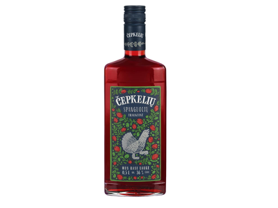 ČEPKELIŲ trauktinė su spanguolių sultimis, 500 ml
