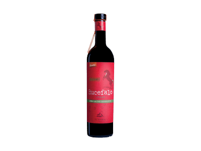 Eko. raudonasis pusiau sausas vynas BUCEFALO APPASSIMENTO, 750 ml