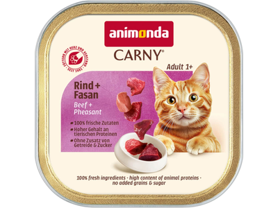 Kačių ėdalas ANIMONDA CARNY su jautiena, 85 g