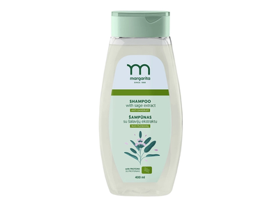 MARGARITA Šampūnas su šalavijų ekstraktu nuo pleiskanų 400ml