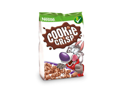 Pusryčių dribsniai NESTLE, Cookie Crisp,  šokolado skonio,  450 g