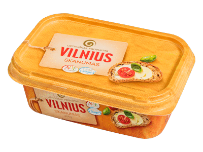 Trijų ketvirčių rieb. margarinas VILNIUS SKANUMAS, 60% rieb., 400 g