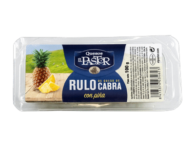 Ožkų pieno sūris su ananasais EL PASTOR, 58 % rieb. s. m, 100 g