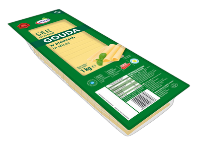 Sūris Gouda MLEKPOL, pjaustytas riekutėmis, 1 kg