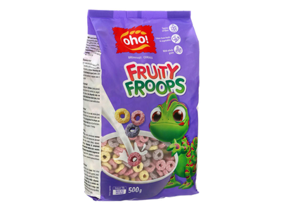 Sausi pusryčiai OHO FRUITY FROOPS, 500 g