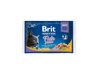 Kačių ėd. BRIT PREMIUM BY NATURE, žuv. 400 g