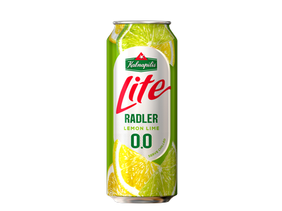 Nealkoholinis alus KALNAPILIS Lite, Lemon-Lime, 0,0%, 0,5l skard.