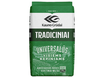 Kviet. TRADICIN. miltai KAUNO GRŪDAI, 1,75kg