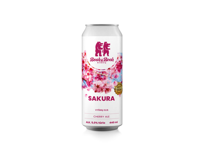 Alus BEAR & BOAR SAKURA, 5 %, 0,44 l