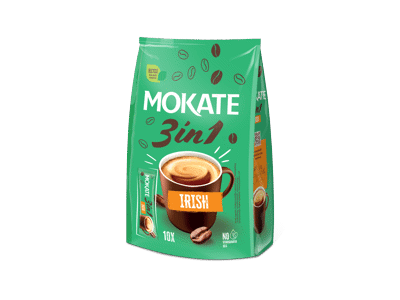 Tirpiosios kavos gėrimas MOKATE 3 IN 1 IRISH, 170 g
