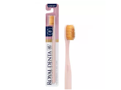 ROYAL DENTA dantų šepetėlis GOLD SUPER SOFT, 1 vnt.