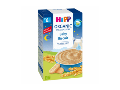 Ekologiška pieniška košė HIPP su sausainiais (nuo 6 mėn.), 250 g