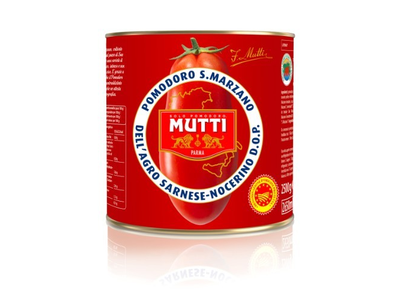 Lupti pomidorai MUTTI, S.Marzano, 2,5 kg/1,625 kg
