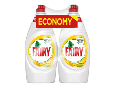 Indų ploviklis FAIRY LEMON, 2x900ml