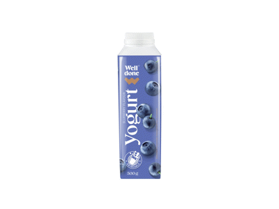 Geriamasis jogurtas WELL DONE, mėlynių skonio, 2 % rieb., 500 g