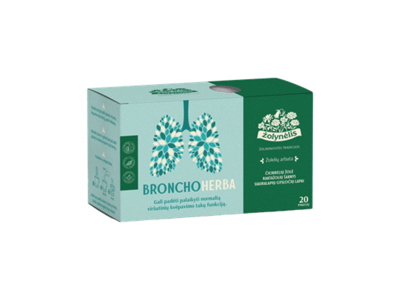 Žolelių arbata ŽOLYNĖLIS BRONCHOHERBA, 20 x 1,5 g, 30 g