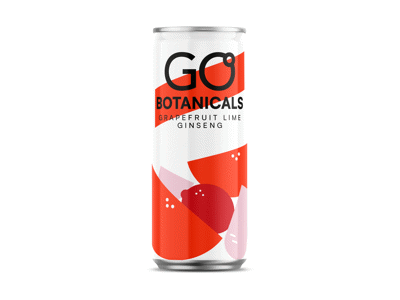 Gazuotas gėrimas GO BOTANICALS greipfrutų skonio, 330 ml