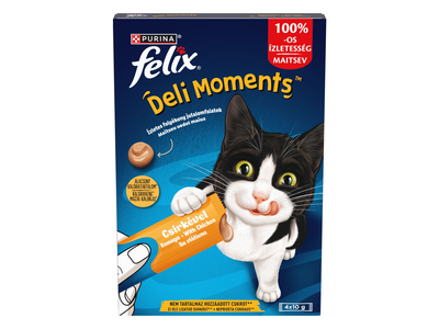Kons. kačių ėdalas FELIX DELI MOMENTS, 4x10 g