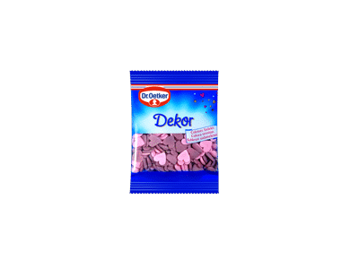 Tortų pabarstukai DR. OETKER, cukrinės širdelės, 10 g