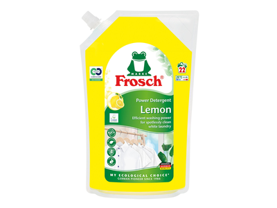 Skystas skalbiklis FROSCH Lemon baltiems audiniams, 1500 ml