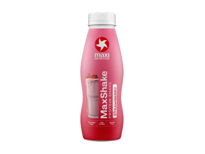 Baltyminis pieno kokteilis MAXI NUTRITION, braškių skonio, 330 ml