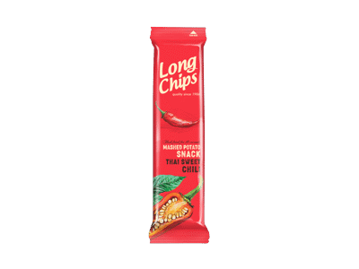 Traškus užkandis LONG CHIPS, sald. aitriųjų paprikų skonio, 75 g