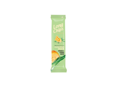 Bulvių užkandis LONG CHIPS sūrio ir svogūnų skonio, 75 g