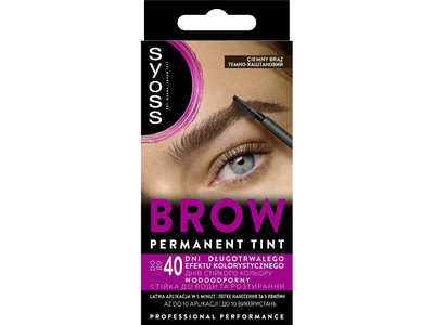 Antakių dažai SYOSS COLOR DARK BROWN, 17 ml
