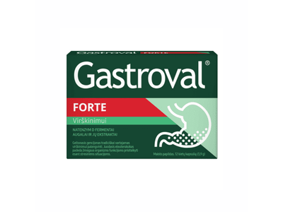 Gastroval Forte kietosios kapsulės N12