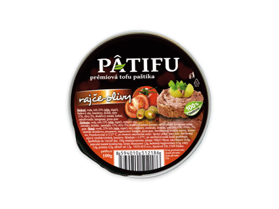 Tofu užtepėlė su pomidorais ir alyvuogėmis, 100 g