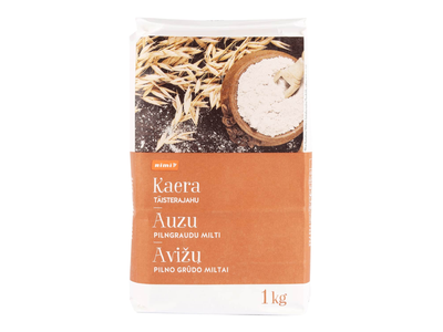 Pilno grūdo avižų miltai RIMI, 1 kg