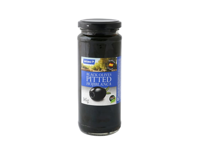 Juod. alyvuogės RIMI be kaul., 345 g / 160 g