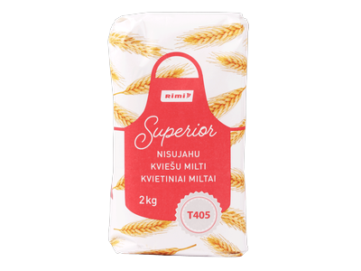 Kvietiniai miltai RIMI, 405 D, 2 kg