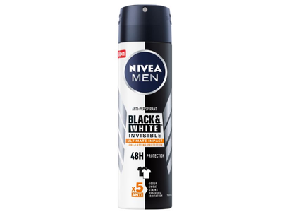 Dezodorantas NIVEA  Black & White Ultimate Impact, vyrams, purškiamas, 150 ml