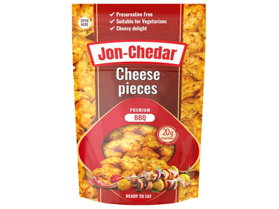 BBQ skonio čederio sūrio gabaliukai JON-CHEDAR (43%), 80g