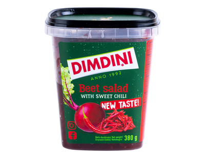 Burokėlių salotos DIMDINI saldžiai aštrios, 380 g
