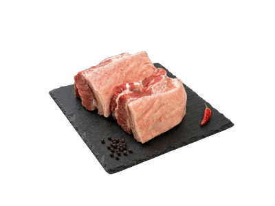 Kiaulienos šoninė su kaulu ir oda MEISTRO KOKYBĖ, atšaldyta, 1 kg