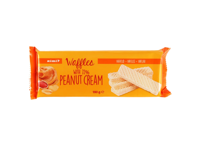 Vafliai su žemės riešutų kremu RIMI, 180 g