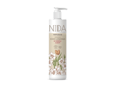 Drėkinamasis kūno losjonas NIDA su migdolų aliejumi, 250 ml