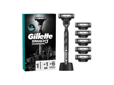 Skustuvas GILLETTE MACH3 Charcoal +6 galvutės