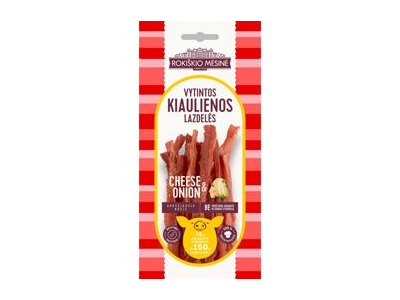 Chesse & Onion Vytintos kiaulienos lazdelės 70 g