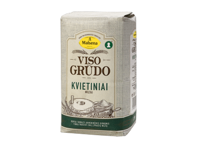 Kvietiniai visų grūdo dalių miltai MALSENA, 1.75 kg